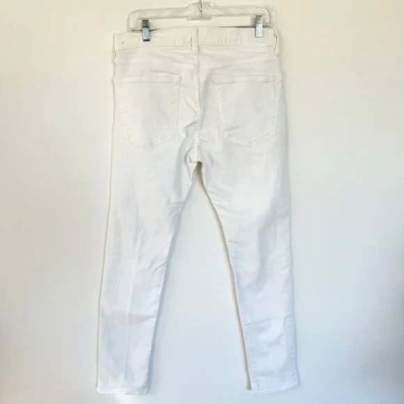 Abercrombie Skinny White Distressed Jeans Felix Stretch 32x34 - Picture 11 of 11